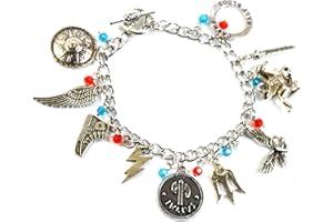 Beaux Bijoux Percy Jackson Inspired Charm Bracelet - Camp Half Blood Sea of Monsters Poseidon Bracelet