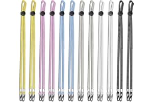 CQQNIU 12pcs Adjustable Mask Extender and Extension Strap Holder - Fisherman Hat Straw Hat Strap With Adjustable Buckle - Multi-Color