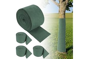 Tesmotor 4 Rouleaux de Bandage de Protection des Arbres - Enveloppe de Protection des Plantes Résistante à l'hiver pour Le Gel et l'Humidité - 17.5M