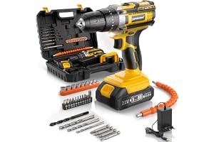 Tomahawk® TCD-20K 20V Cordless Impact Drill & Screwdriver | 35Nm Torque | 2-Speed 400/1400 RPM | 10mm Chuck | 18+1 Settings | 1.5Ah Battery for Home & DIY