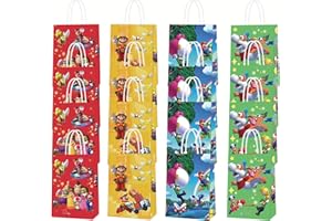 GUGATAD Mari Sacchetti Regalo di Carta,16 Pezzi Mari Sacchettini Compleanno Bambini,Mari Sacchetto per Caramella,Borsa di Regalo per Feste di Compleanno di Natale, Feste a Tema