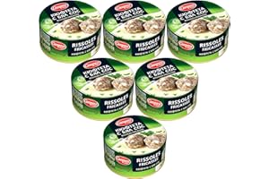 QUBROS Compass Rissoles Fricassee Canned Ready Meals - 300g Tinned Bulgarian Food Meal Pouches - MRE & Camping | Ready to Eat Hot or Cold - Long Life - Meal Replacement (Rissoles Fricassee, 6 Pack)