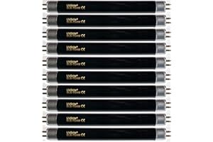 UVBrite® 10-Pack BLB-T5/6W F6T5-BLB (6 Watt) Ultraviolet Black Light Bulb for UV Money Checker