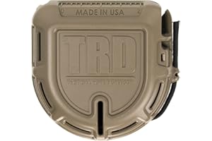 PARACORD PLANET Tactical Rope and Paracord Dispenser - Preloaded with 50 feet of Type III 7 Strand 550 Paracord - Cutting Blade and Belt Clip Included (Brown)