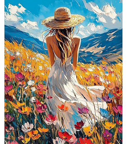 Kit De Pintura De Playa Por Números Para Adultos, Pintura De Paisajes Por Números Sobre Lienzo, Kits De Pintura De Manualidades Para Adultos Con Acrílico Y Pinceles, Pasatiempos Para Mujeres, Pinturas