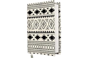 KAPAX Book Sleeve Cover - Hard Books Cover for Paperback, Washable Fabric, Book Protector- Padded, Tablet Pc Case Cover for Adult (Rug,M)