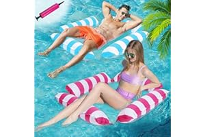 HYDTQCL Amaca Acqua, 2 Pezzi Amaca Gonfiabile Galleggiante, Amaca Galleggiante, Amaca Gonfiabile, Amaca Piscina Galleggiante, Amaca Piscina per Bambini e Adulti