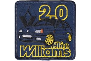 FROM HAWAII WITH LOVE E015 - Ecusson Patch Brodé Thermocollant - 9 cm x 8,8 cm - Clio Williams Sport Automobile Voiture