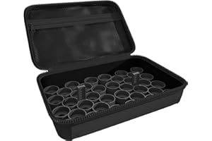 Feldherr Half-Size Case 50 compatible with 36 Citadel paint pots (12 ml / 18 ml), Color:Black