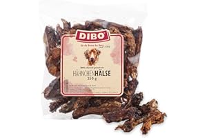 DIBO DIBO - Colli di pollo, sacchetto da 250 g, piccolo snack o dolcetti per alimenti per cani, articoli da masticare di qualità senza prodotti chimici