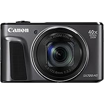 Canon PowerShot SX720 HS Digital Camera - Black (20.3 MP) (Renewed
