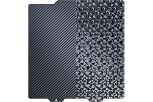 TIOPY Mini Diamond PEO+ płyta dociskowa A1 z włókna węglowego PET 184 x 184 mm, teksturowane łoże drukarki ze stali sprężynowej do drukarki 3D Bambulab A1mini
