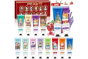 NLMWTI Set de Crema de Manos, 12 Pcs Cremas Manos de Regalo Navidad para Manos Secas y Agrietadas, Hidratante, Fragancia para Manos, Pack Regalo Mujer Regalos Navidad