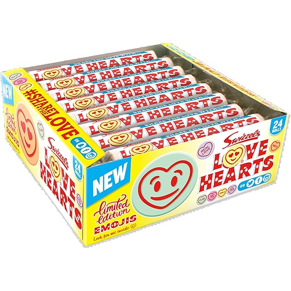 Swizzles Love Hearts Mini Rolls - Tasty Sweets And Treats