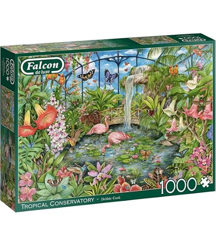 Jumbo Puzzle Falcon De Luxe 1000 Pezzi - "The Country Diary 4 Seasons" Con Illustrazioni Di Edith Holden, Paesaggio Campestre