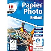 Micro Application - Papier photo A4 - Papier imprimante - Pour Tirage photo - Papier pour impression photo - Pack Feuilles Pa