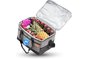 DISTRICT NORTH Borsa termica da 18 l, 23 l, 37 l, Cool Fellow | Borsa termica piccola | PEVA & Oxford, perfetta per i viaggi come borsa da picnic