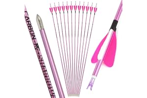 surwolf 32" Pure Carbon Arrows ID 4.2mm Bågskytte Jaktpilar 400~1000 Spine Target Arrows för Compound & Recurve bow 12st