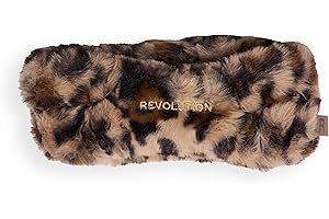 REVOLUTION BEAUTY LONDON Revolution Pro Miracle Skincare Headband Leopard Print, Haarband für Gesichtsreinigung & Make-up Auftrag