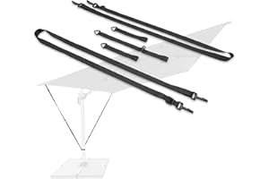 honju Home - Protection Contre Le Vent Les Parasols/Parasol de terrasse/Auvent [Coupe-Vent | Résistant aux intempéries | Convient à Tout Parasol avec vis de Blocage]