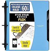 Five Star Flex Hibrit Not Defteri, 1 İn&ccedil; Sekmeli, Defter ve 3 Halkalı Klas&ouml;r Hepsi Bir Arada, Mavi (29328AD2)