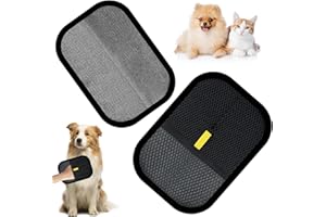 CNMTCCO Lot de 2 gants magnétiques double face pour chiens et chats, gants d'épilation pour poils d'animaux avec fonction antistatique, réutilisables, pour animaux de compagnie, vêtements, canapé