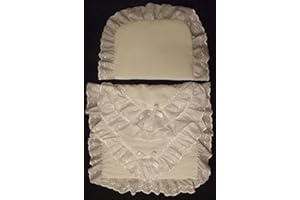 DOLL PRAM BEDDING SET COACH BUILT PRAM BEDDING SET for Silver Cross Dolls Oberon Chatsworth White Braderie Anglaise