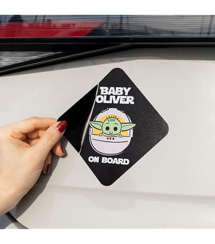 Autocollant "Bébé à Bord" Star Wars Stormtrooper - Vinyle UV 15x15 Cm Pour Voiture - Design Vador
