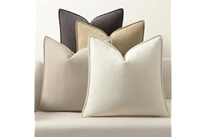 ZWJD Fundas Cojines 50x50 Set de 4 Fundas de Cojines de Chenilla, Funda de Cojin Decorativos Elegantes, Suaves y Lujosos para Sofá, Cama y Decoración del Hogar