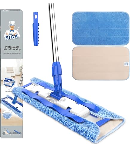 Mopa De Microfibra Vileda Microlite 40 Cm – Fregona Multiusos Con Tiras De Poliamida Para Suciedad Incrustada – Blanco Y Negro