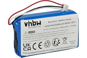 vhbw batteria compatibile con SportDog TEK 1.0 GPS Dog Tracking Transmitter collare per cani, dog trainer (1900mAh, 3,7V, Li-Poly)