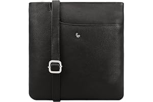 Lloyd Baker KANATAL Real Leather Crossbody Bag, Soft Shoulder Handbag with Adjustable Strap, Slim Phone Bag, Compact Size with FRONT SLIP POCKET