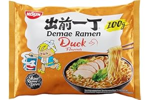 Nissin Demae Ramen Duck Instant Noodles, 100 g, Pack of 30