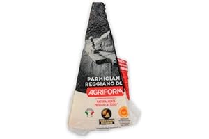 S.MILE GMBH Food-United PARMIGIANO REGGIANO DOP Parmesan Italienischer-formaggio-italiano-Hartkäse 0,2 KG original am Stück über 18 Monate gereift zum Reiben würzig aromatisch