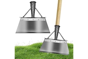 YEAHBOOM Pala Multifunzionale per La Pulizia,Pala da giardino multifunzionale per la casa,Pala per La Pulizia Del Giardino,acciaio al carbonio diserbo piantare strumento,Pala Piatta in Acciaio 28cm