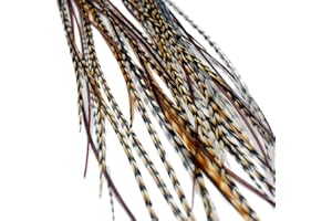 ONE FINE DAY FEATHERS Extensions De Cheveux En Vraies Plumes + anneaux/boucle - Auburn Naturals (3 plumes)