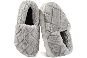 Kricely Toddlers Kids Winter Slippers Lightweight Warm Plush House Non Slip Slippers Indoor Gaming Shoes for Boys Girls