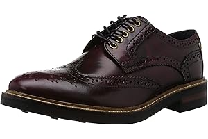 Base London Woburn Hi Shine Black Men's Brogue Shoes