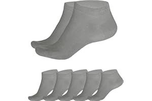 SGS Męskie krótkie bambusowe skarpety męskie - wygodne i miękkie - mankiet z plastra miodu, czarny, bezzapachowy, opakowanie 5 lub 10 par - idealne dla diabetyków