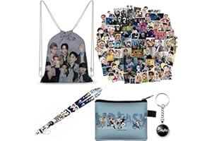 ZPPLD Stray Kids Gift Set, Stray Kids Fanartikel, Stray Kids Fans Set de regalo Stray Kids funda de almohada, collar, pegatinas, llavero, broche - Kpop StrayKids Fans Set