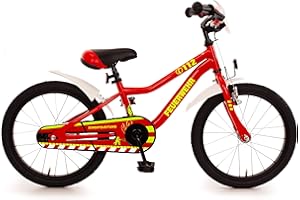 ‎BACHTENKIRCH Feuerwehr Feuerwehr 18 Kinderrad MTB mit R�cktrittbremsnabe 18 Zoll Kinderfahrrad rot