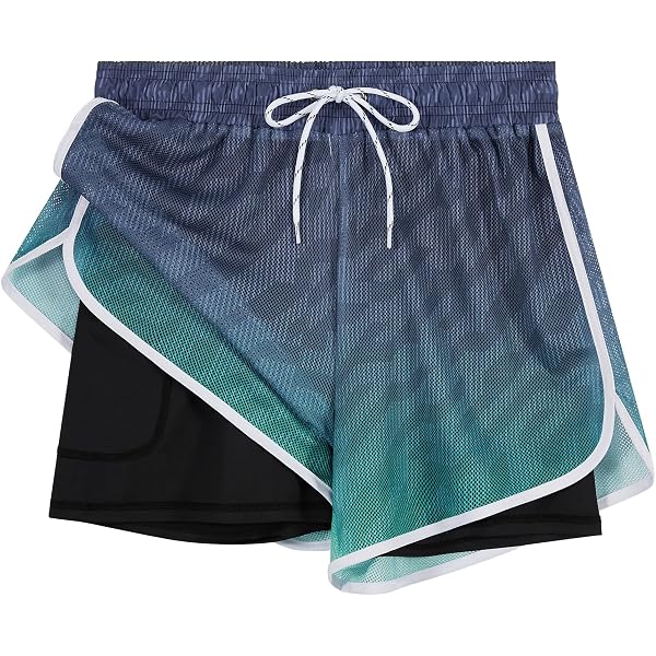 Short De Bain Femme Marvmys - Sport Plage Yoga - Séchage Rapide, Tissu Léger - Ceinture Réglable - Multiusage