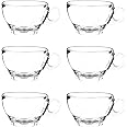 Ocean Caffe Latte, Set Of 6, Clear, 260 Ml, P02443, Espresso Cup, Tea & Coffee Cup, Cappuccino Cup, Latte Glass