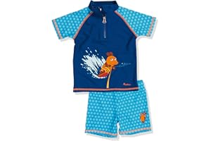 Playshoes Unisex Kinder Uv-Schutz Bade-Set zweiteilig Schwimmshirt Badeshorts Badebekleidung (1er Pack)