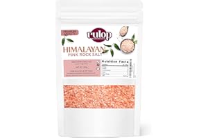 Rulop Himalayan Pink Salt 200g, Vegan Himalayan Rock Salt, 100% Natural, Packed in a Resealable Pouch to Mantain Freshness
