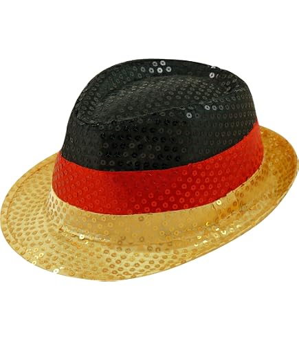 Fashion Brille Fan Deutschland - Karnevalsbrille In Schwarz/Rot/Gelb