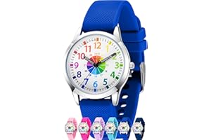 SIMSAM Kinderuhr Junge ab 6, Lernuhr Kinder Uhr ab 8, Kinderuhr Mädchen 10 Jahre, Armbanduhr Kinder Uhren für Jungs 12 Jahre, Armbanduhr Mädchen Jungen, Kids Watch, Kinderuhren