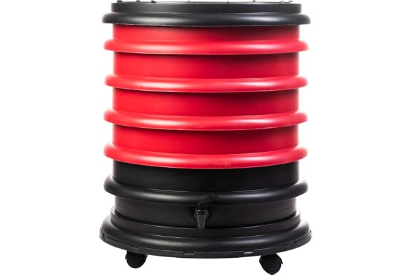 WORMbox | Lombricomposteur 4 Plateaux Rouge | 64 litres | Compostez Vos déchets organiques, Les vers de Terre/lombrics produisent du lombricompost