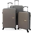 New Travel 4 Wheels Set of 3 Trolley Bags, Hard Case ABS, 360º Wheeling Carry on & Check-in Luggage for Men & Women, Suitcase for Travel, Trolley Bags for Travel