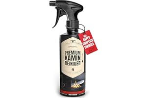 Nettoyant pour foyer et nettoyant pour four | Nettoyant pour vitres de four | Nettoyant à suie pour le nettoyage des panneaux de cheminée | NETTOYANT DE CHEMINÉE PREMIUM de URBAN FOREST 500ml